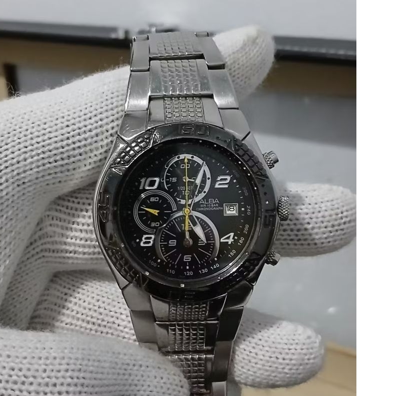 Jam tangan merk ALBA Chronograph (original)