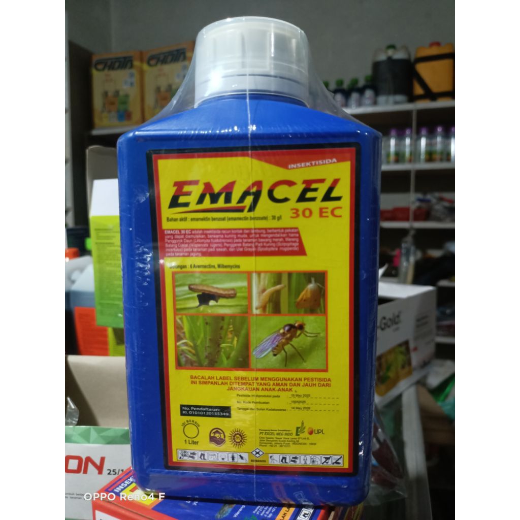 Insektisida EMACEL 1 Liter 30 EC Obat Ulat