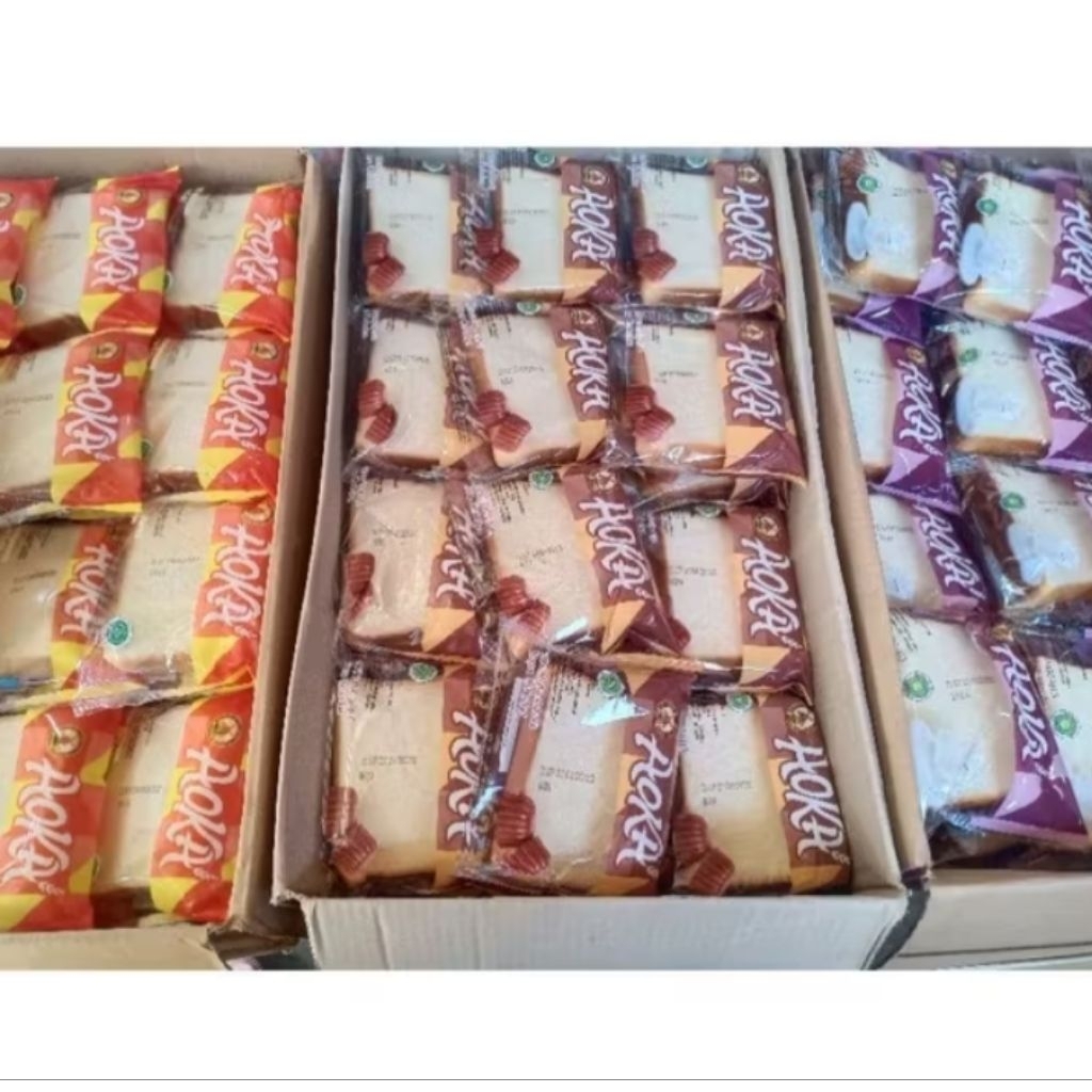 Roti aoka 1dus isi 60pcs campur rasa