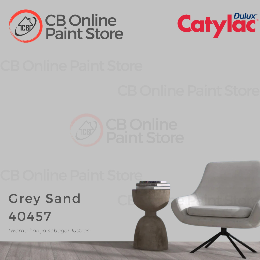 CAT TEMBOK DULUX CATYLAC - GREY SAND 40457 - PAIL