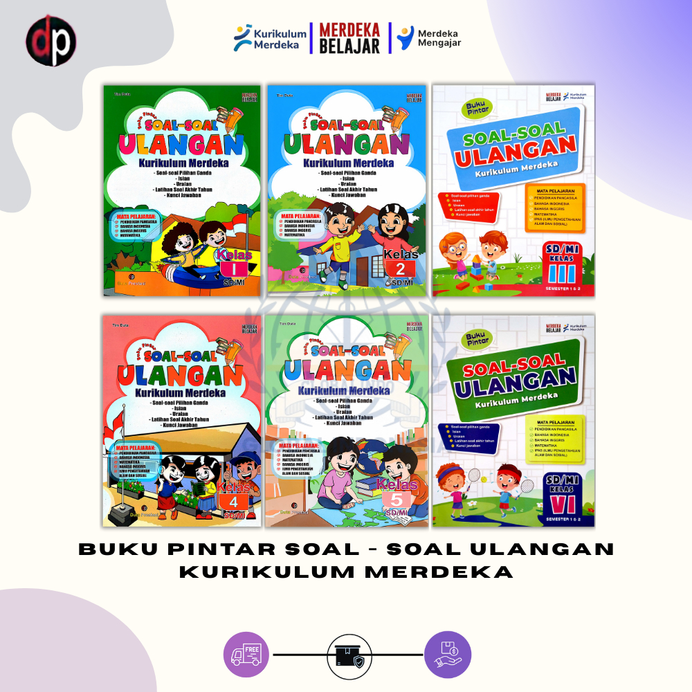 Buku Pintar SOAL – SOAL ULANGAN Kelas 1,2,3,4,5,6 SD/MI Kurikulum Merdeka - Duta Prestasi