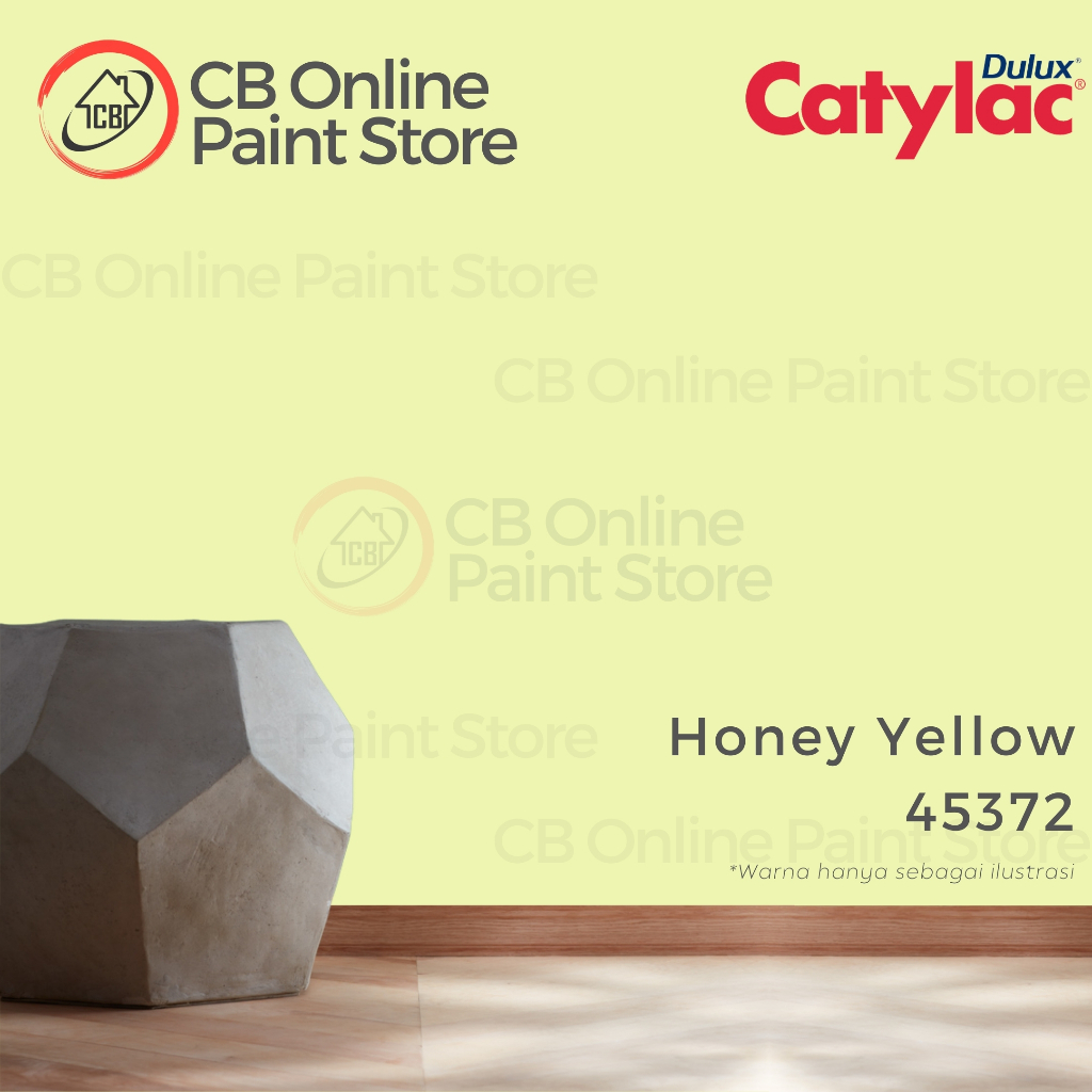 CAT TEMBOK DULUX CATYLAC - HONEY YELLOW 45372 - PAIL