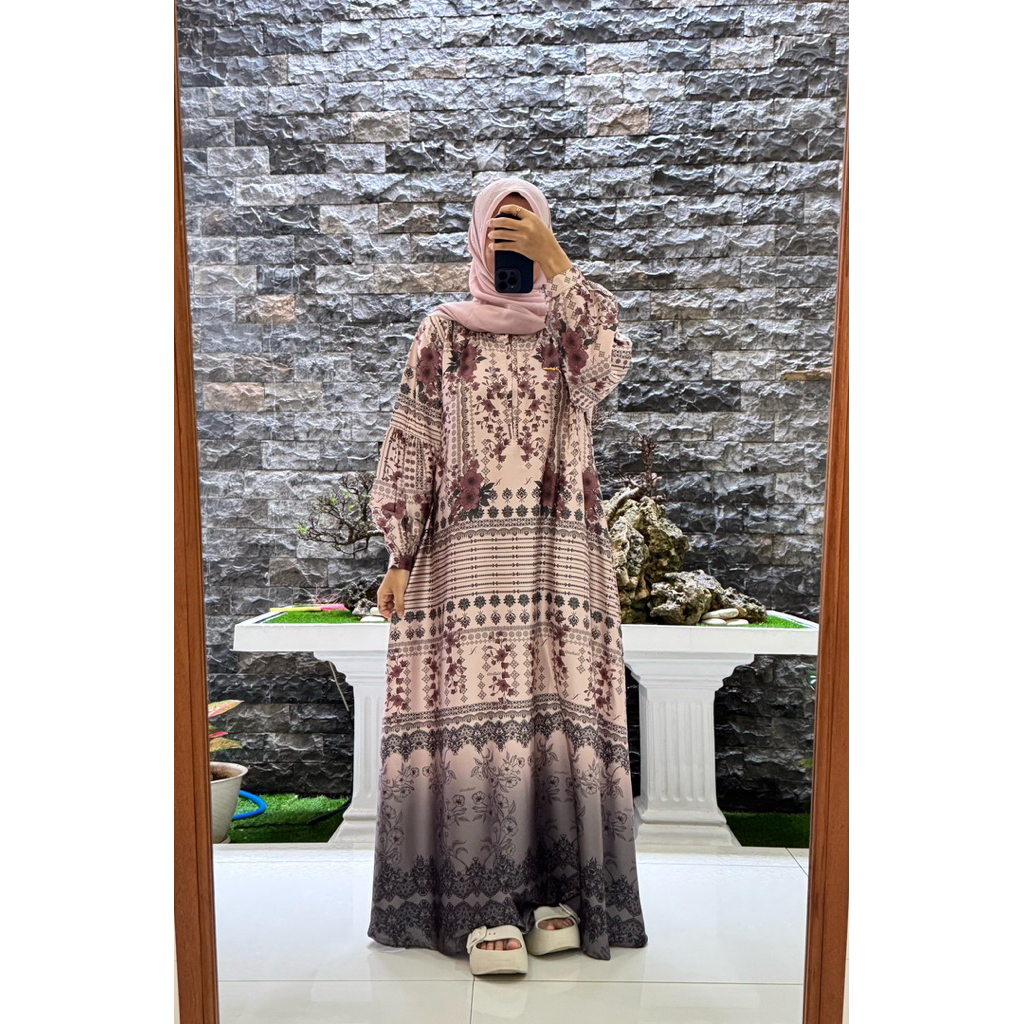 GAMIS ORI NADHEEFA SUTRA SILK EXCLUSIVE || Ready