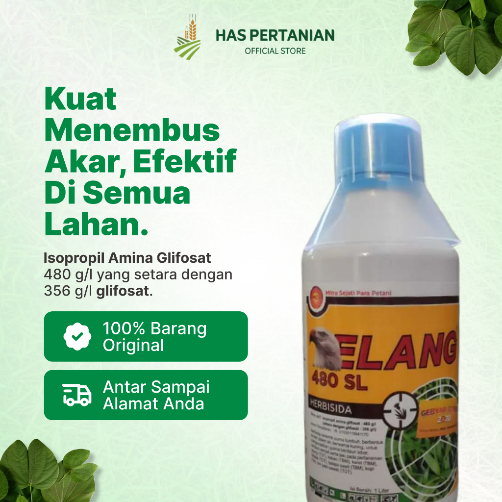 Elang 480SL Herbisida Sistemik Glifosat 1L