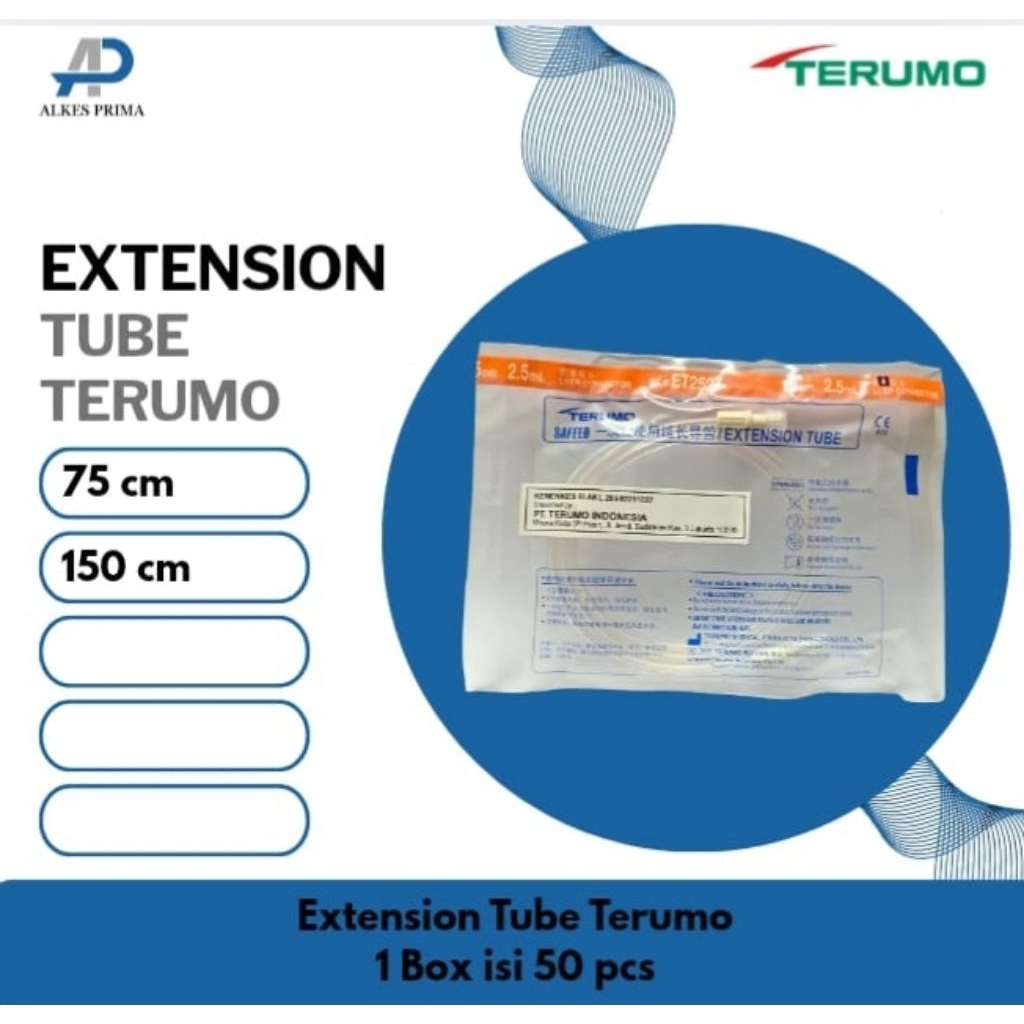 Extension Tube Terumo 75cm/ 150cm Harga/Pcs