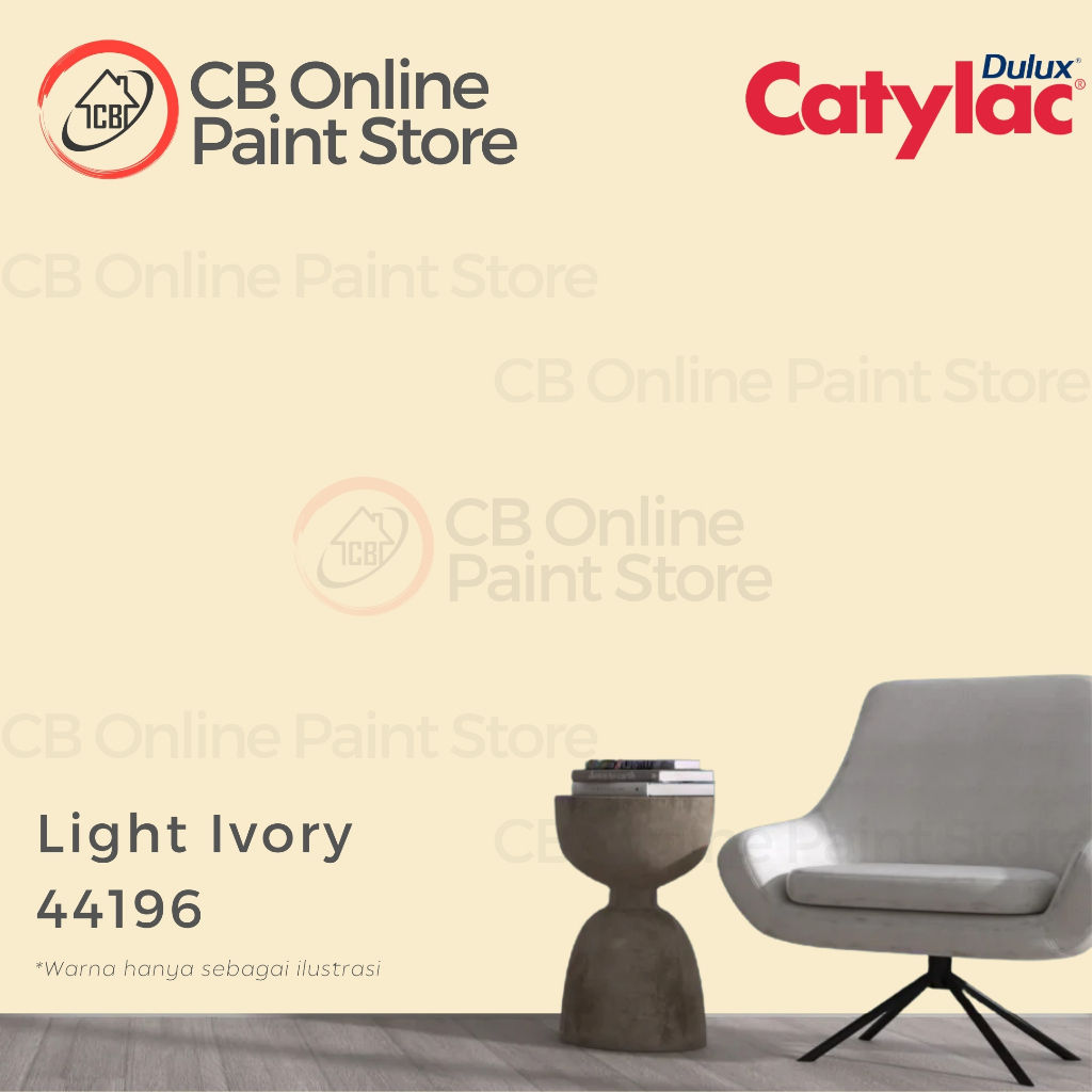 CAT TEMBOK DULUX CATYLAC - LIGHT IVORY 44196 - GALON