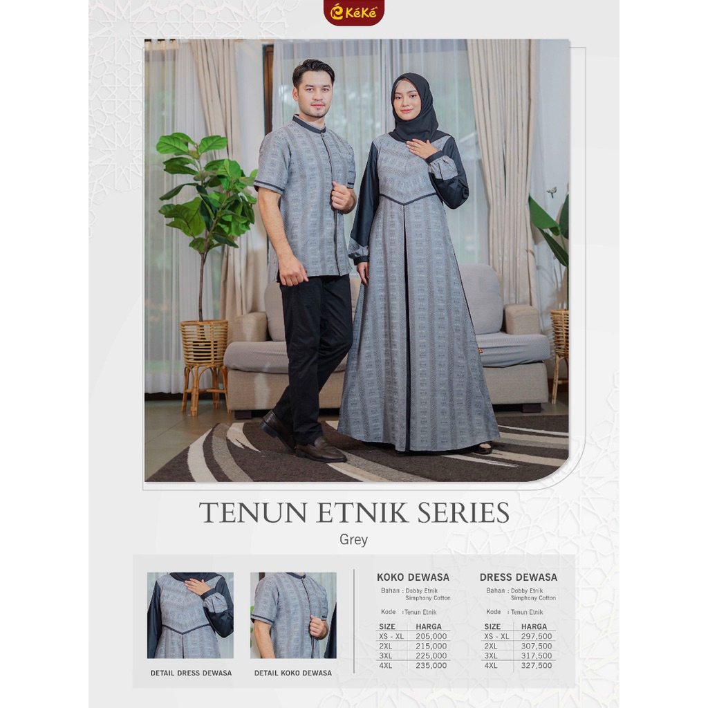 KEKE TENUN ETNIK SERIES/KOKO KEKE DEWASA/KEKE TERBARU