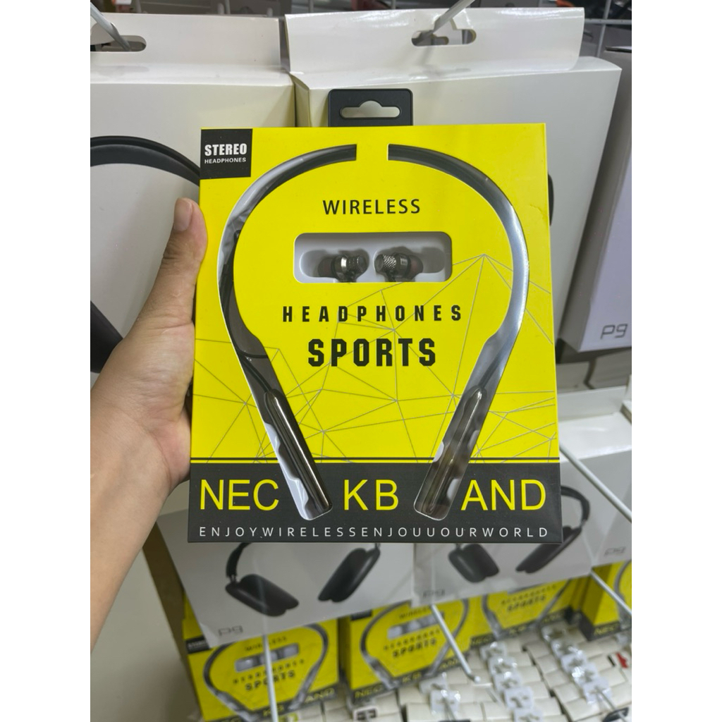 HANDSFREE NECKBAND BLUETOOTH SPORT WIRELESS HEADPHONES SPORTS