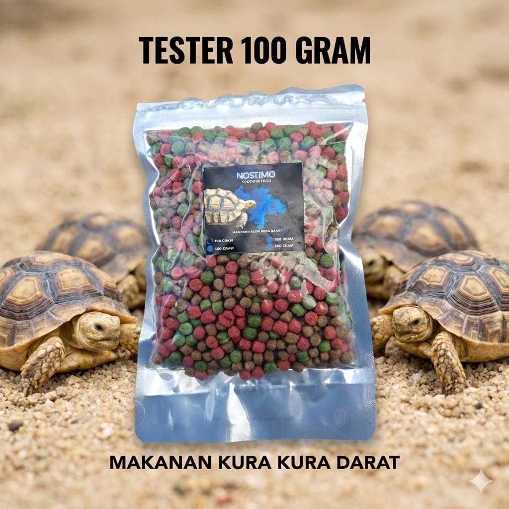 Nostimo  Pelet Kura Kura Darat Sulcata Aldabra Pardalis | Makanan Kura Kura Darat Nutrisi Lengkap