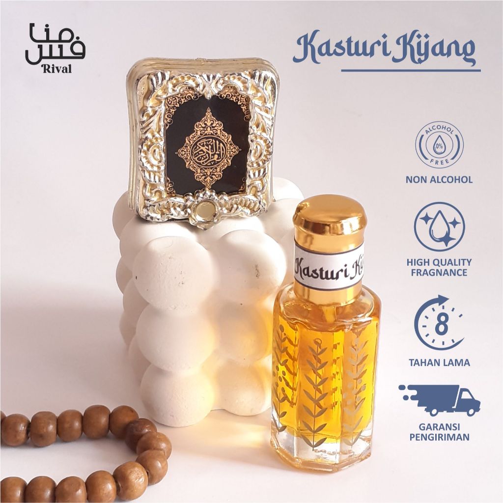 Minyak Wangi Kasturi Kijang Murni Original 100% Non Alkohol BY RIVAL PARFUM