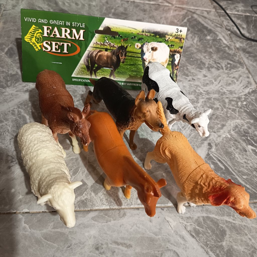 Farm animal set mainan hewan ternak