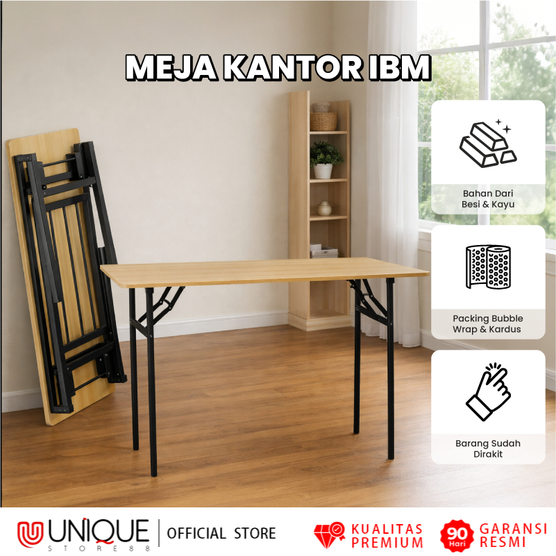 Meja Kerja Lipat Meja Belajar Portabel Meja Makan Meja IBM Meja Lipat Perjamuan Serbaguna