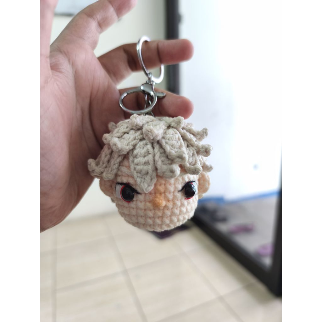 Keychain Crochet Bakugo My Hero Academia - Ganci Rajut Bakugo Boku No Hero