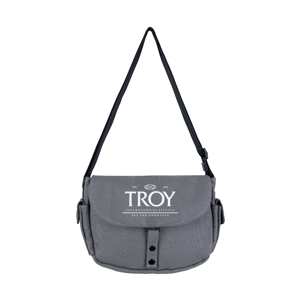 Troy Company Sling Bag Messenger Bag Psycholo - Tas Selempang Grey SBD 3500