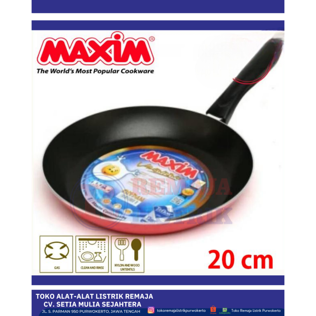 TEFLON VALENTINO MAXIM ANTI LENGKET 20 cm