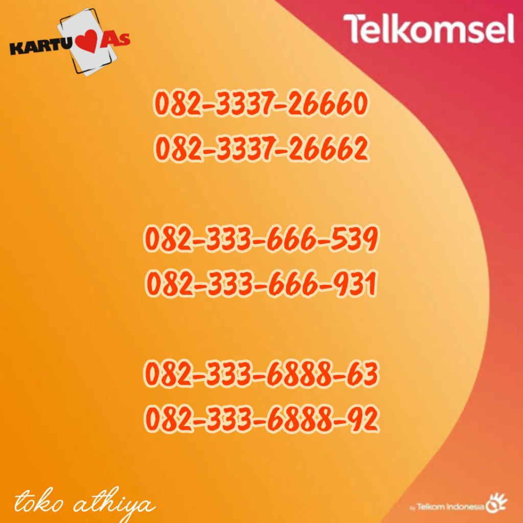 Perdana Kartu As Telkomsel Nomer Cantik Nomor Rapi Kembar Triple Nocan 333 777 888 4G LTE