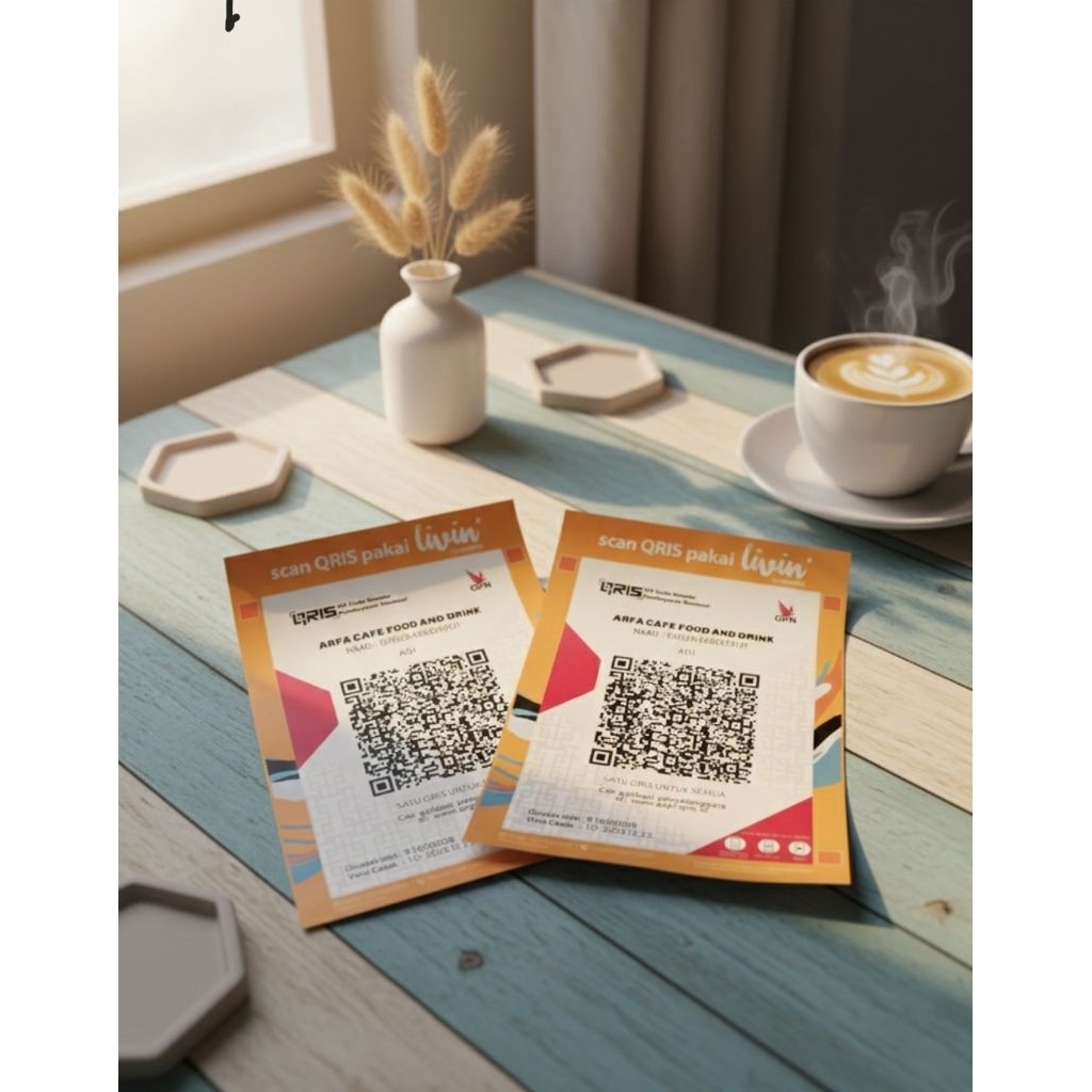 CETAK BARCODE QRIS / PAYMENT / SCAN BARCODE / Anti Air.