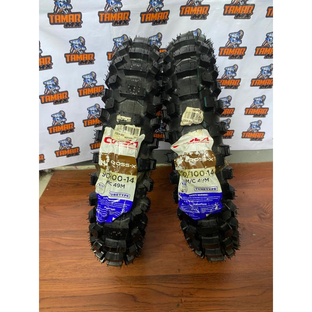 Ban Trabas Ring 14 Corsa MT Cross 90/100-14 Ban Trail Minitrail / Matic Ring 14