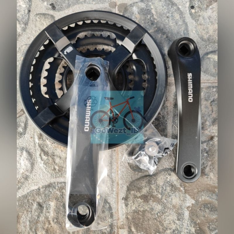 Gear Gir Crank Sepeda 3 Susun Shimano Ty501 Alloy 48T 42T Hitam 3 Speed Gunung Lipat Mtb Fixie Best
