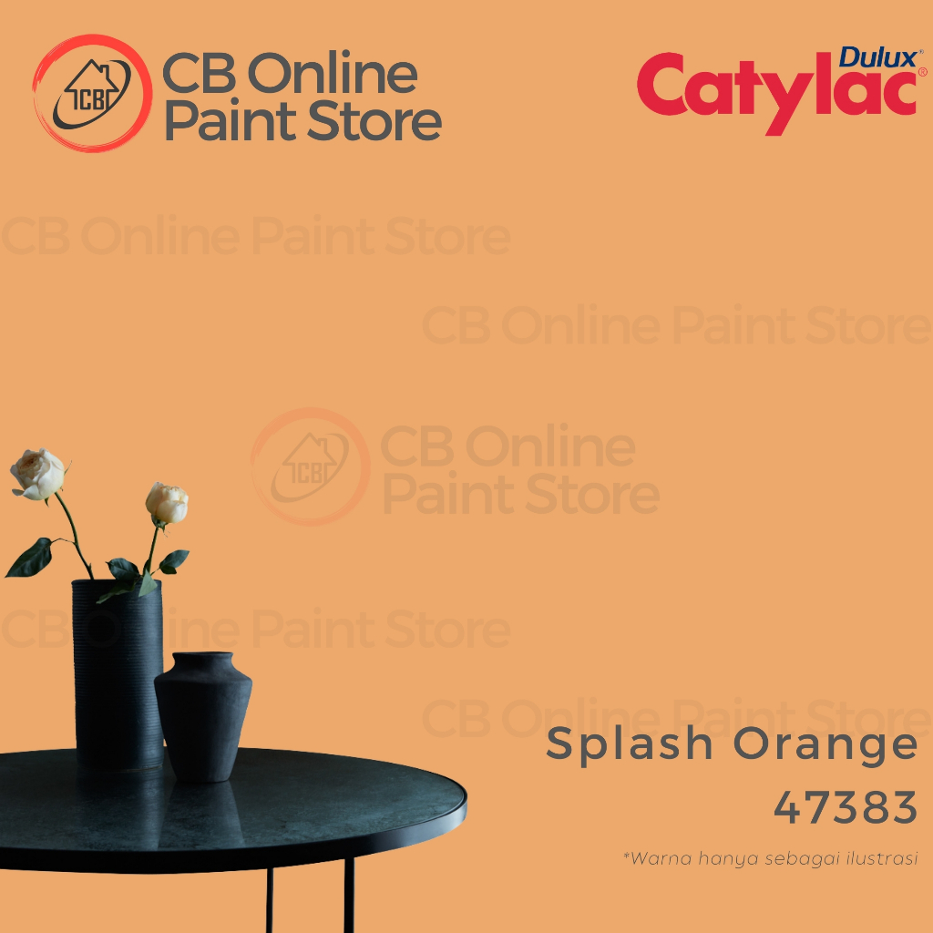 CAT TEMBOK DULUX CATYLAC - SPLASH ORANGE 47383 - GALON