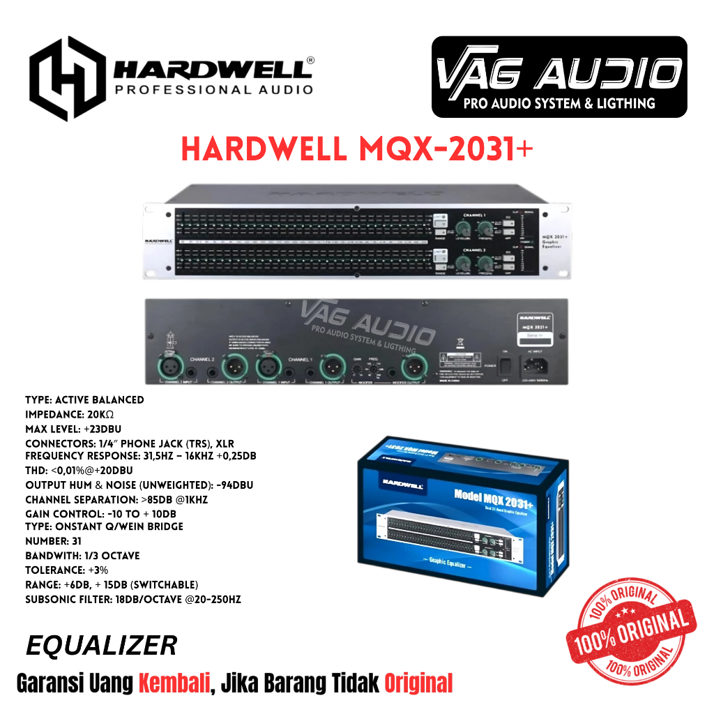 EQUALIZER HARDWELL MQX-2031+