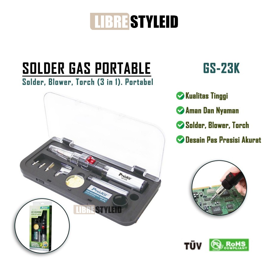 PRO'SKIT GS-23K Solder Gas Porteble Pengapian Otomatis Original