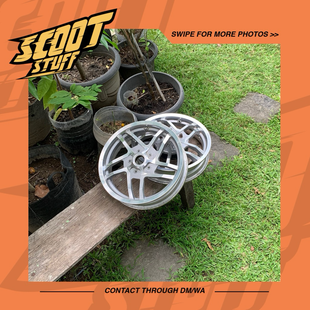 Velg Set GS Scooter Vespa Sprint Primavera S LX 2V 3V Iget Ring 12 Original GS Scooter