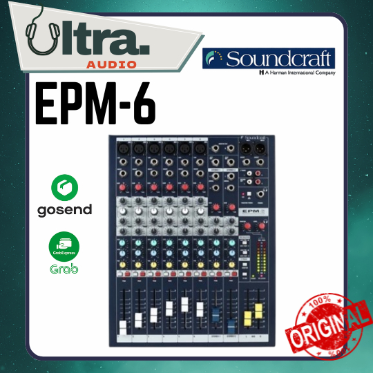SOUNDCRAFT EPM6 / EPM 6 / EPM-6 6 channel Analog Mixer ORIGINAL