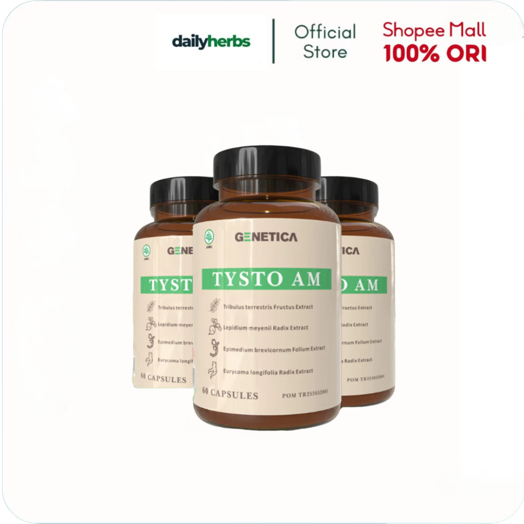 Genetica Tysto AM 60 Kapsul Suplemen Herbal Testobooster