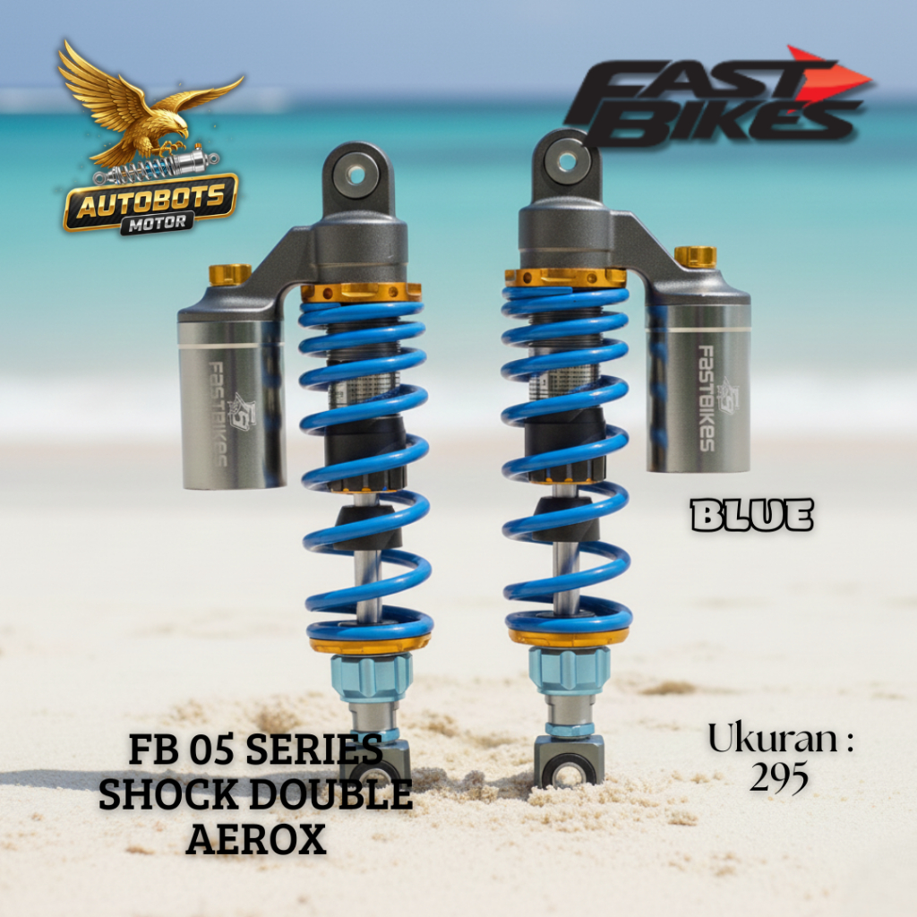 Shock Fastbikes Nitron Series 295 Mm Shok Double 05 Series Aerox Pcx Nmax - Tinggi Optimal, Pemasang