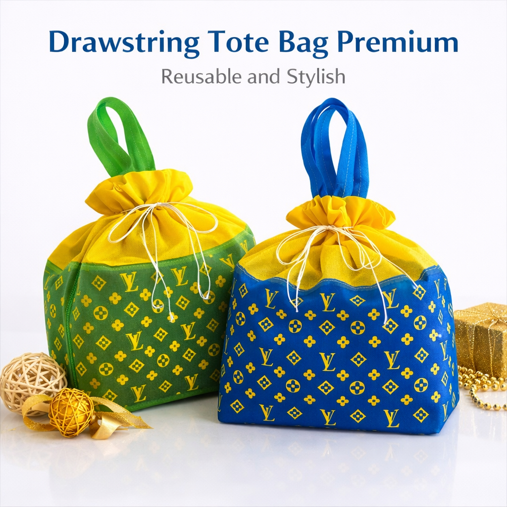 (READY) Tas Hajatan Thinwall 2000 ml SMB Serut LV Warna Warni Spunbond Dus Nasi Premium