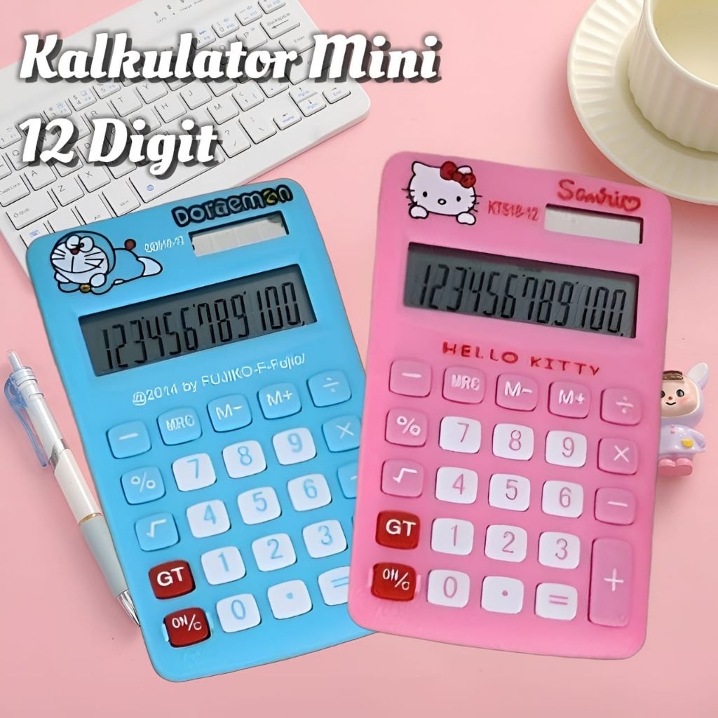 Kalkulator saku elektronik mini portabel 12 Digit• tokostar •