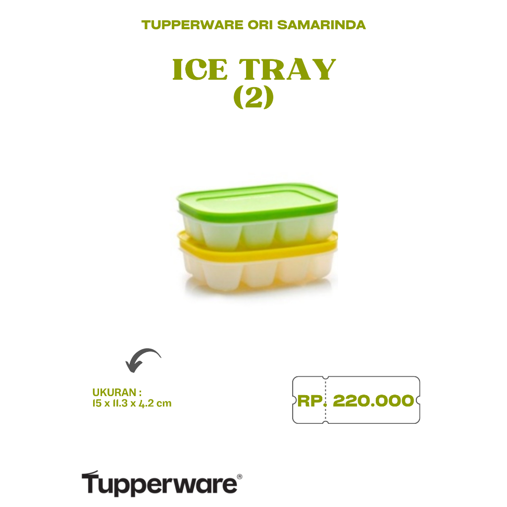 Tupperware Ori - Freezermate Ice Tray Large / Small