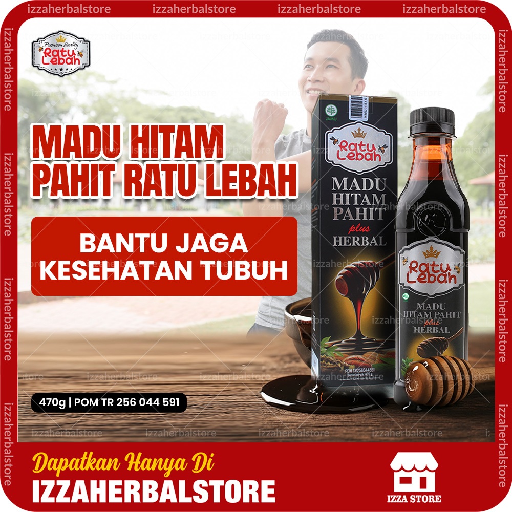 MADU PAHIT HITAM Propolis Ratu Lebah Original BPOM Madu Asli Isi 470 Gram