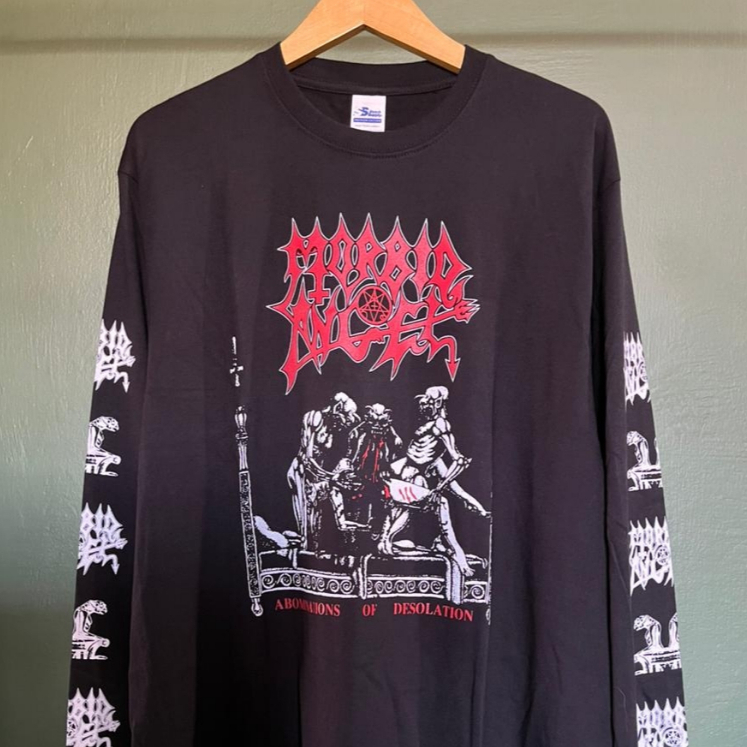(BOOTLEG) Longsleeve T-shirt MORBID ANGEL. Kaos Polos Stitch Supply Premium Cotton 24s.
