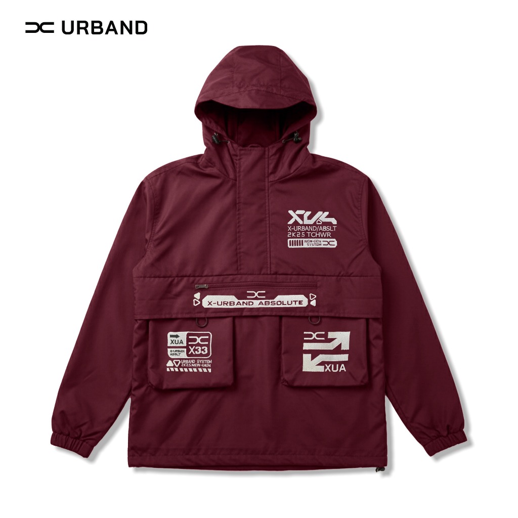 X Urband Absolute Jaket Cagoule Bordir Waterproof A664