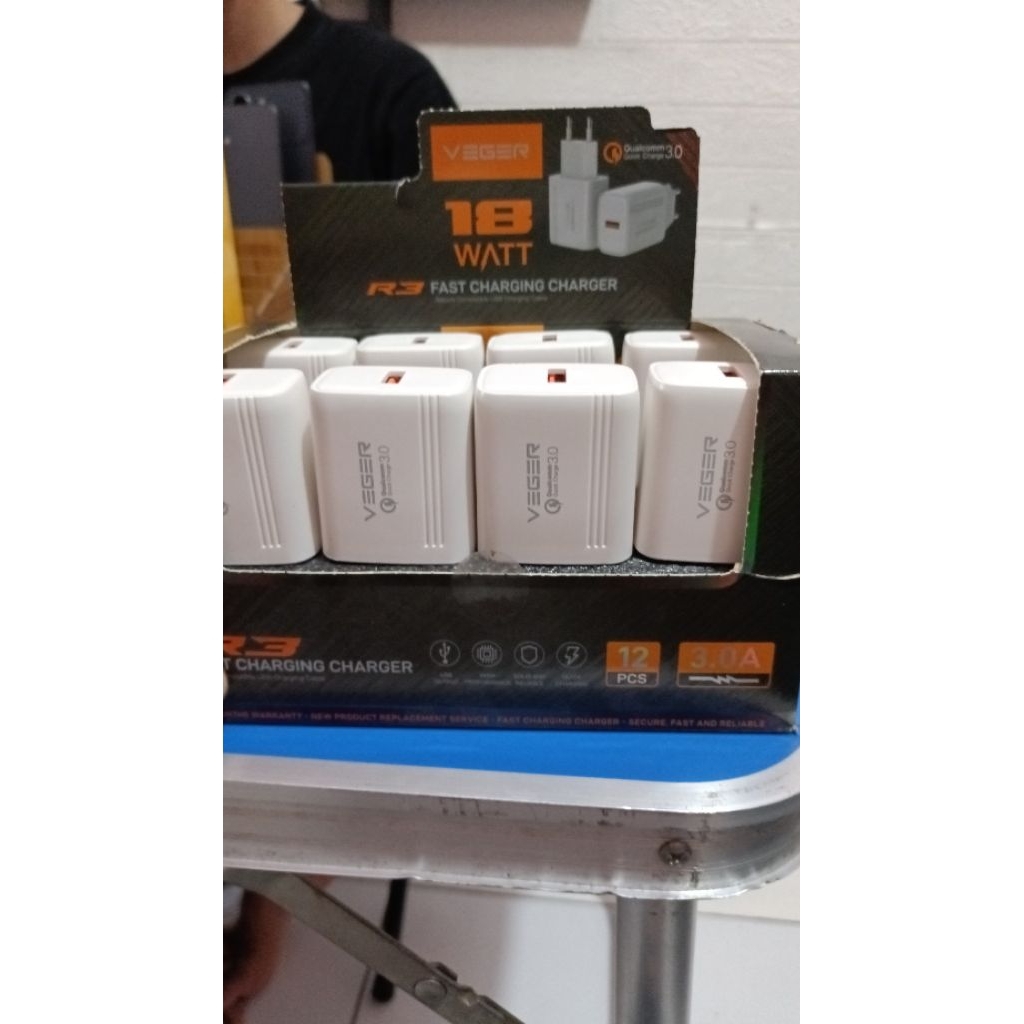 veger batok/kepala charger 18W fast charging original