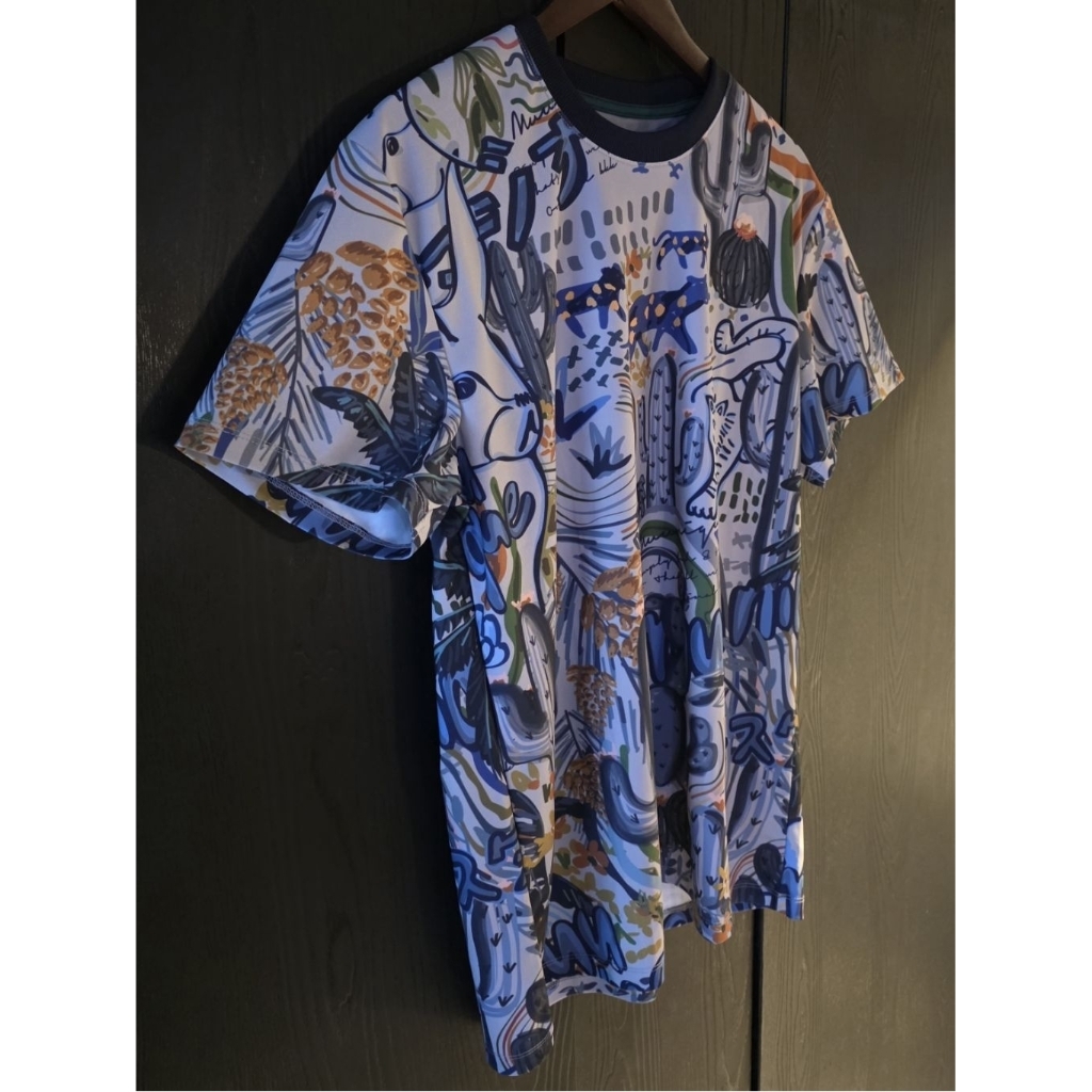 Muunique T-Shirt ART tee Silk. Thailand Edition. 100% original. size L. baju kaos santai pria dari b