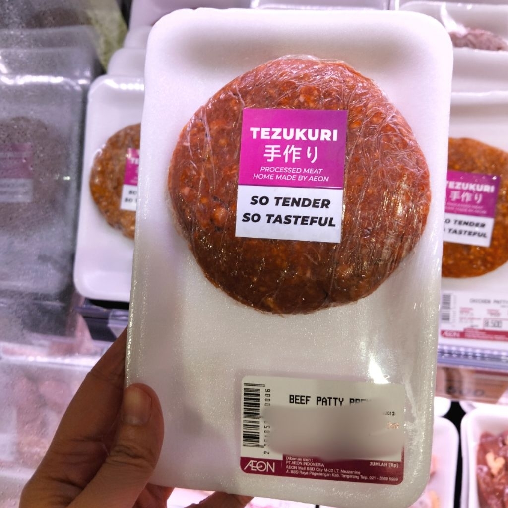 Beef Patty Premium Daging Sapi Daging Burger Hamburger