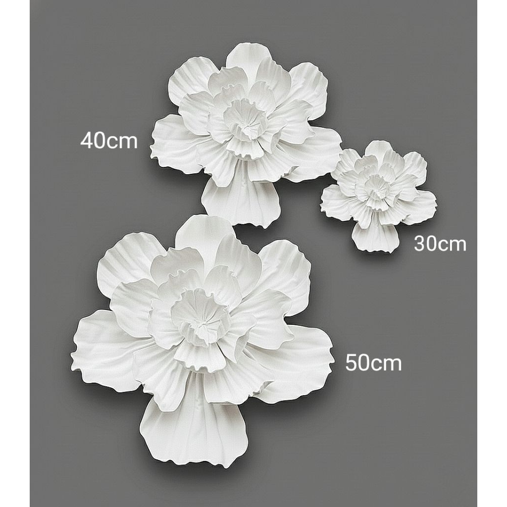 Bunga Backdrop Abstrac 3D Giant Flower Backdrop Wedding Dekorasi