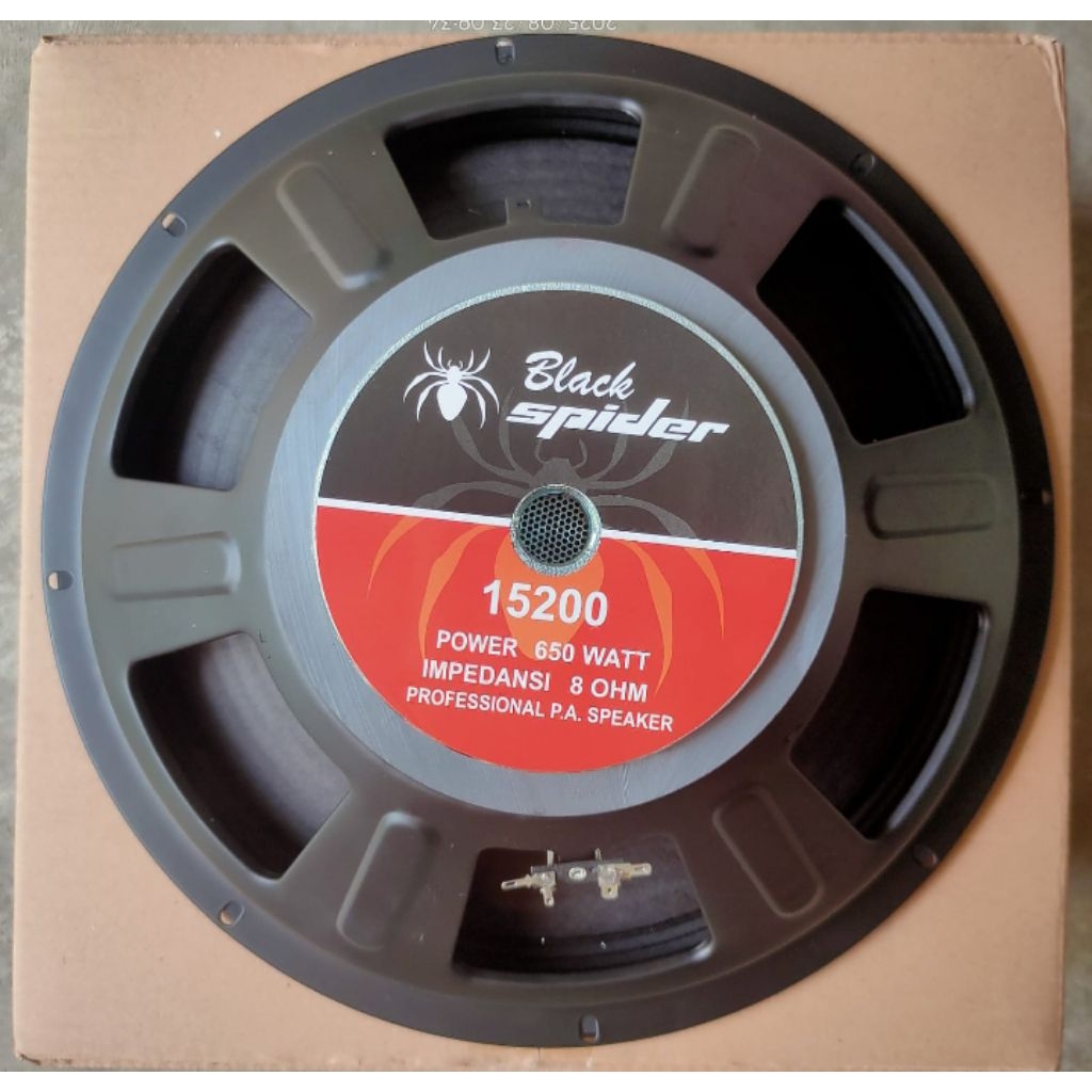 speaker 15" black spider 15200 voice coil 2"