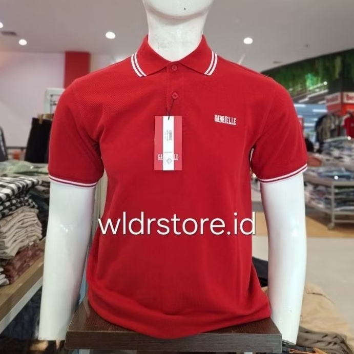 GABRIELLE ORIGINAL KAOS POLO PRIA LENGAN PENDEK 006 RED