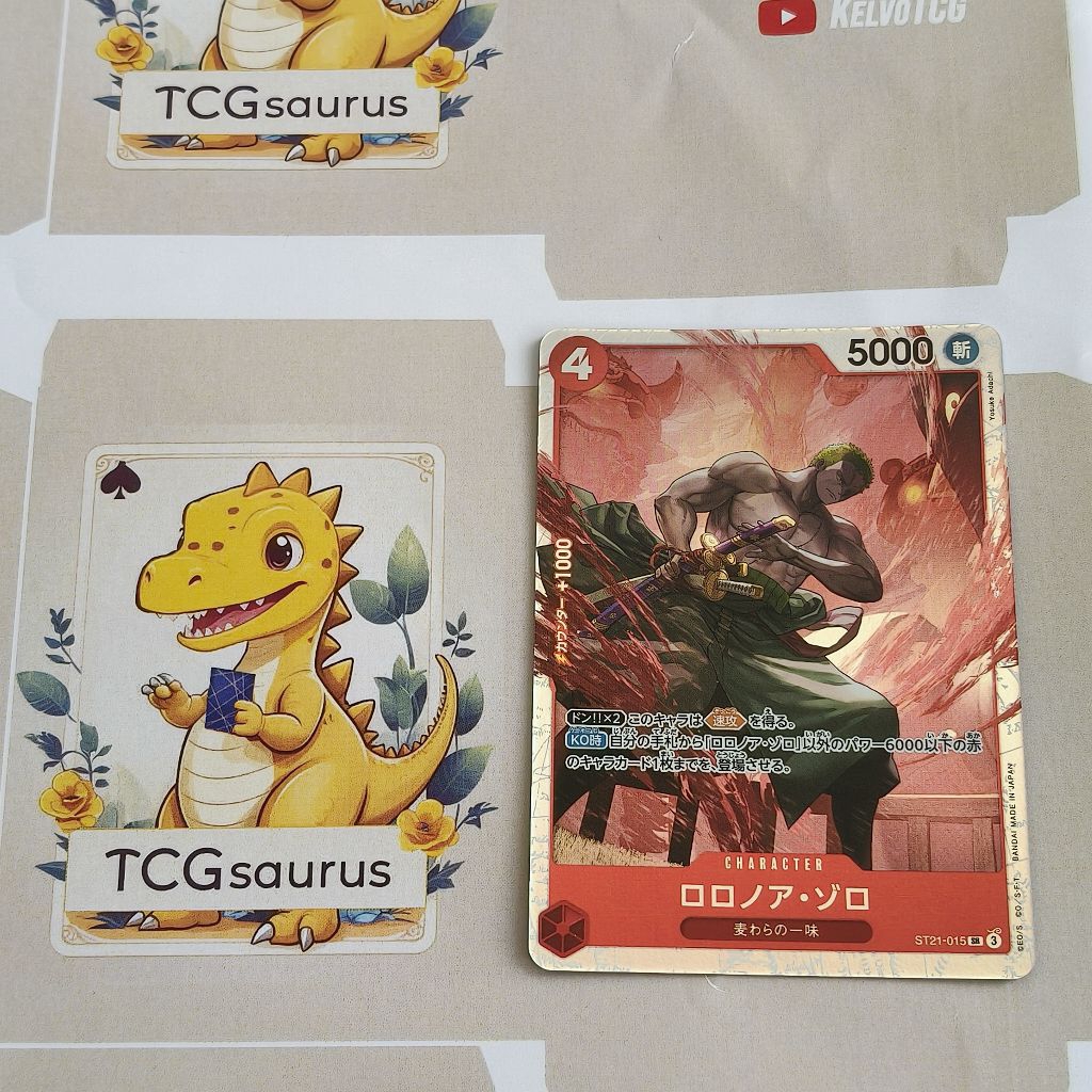 ST21 Roronoa Zoro ST21-015 Kartu One Piece Super Rare