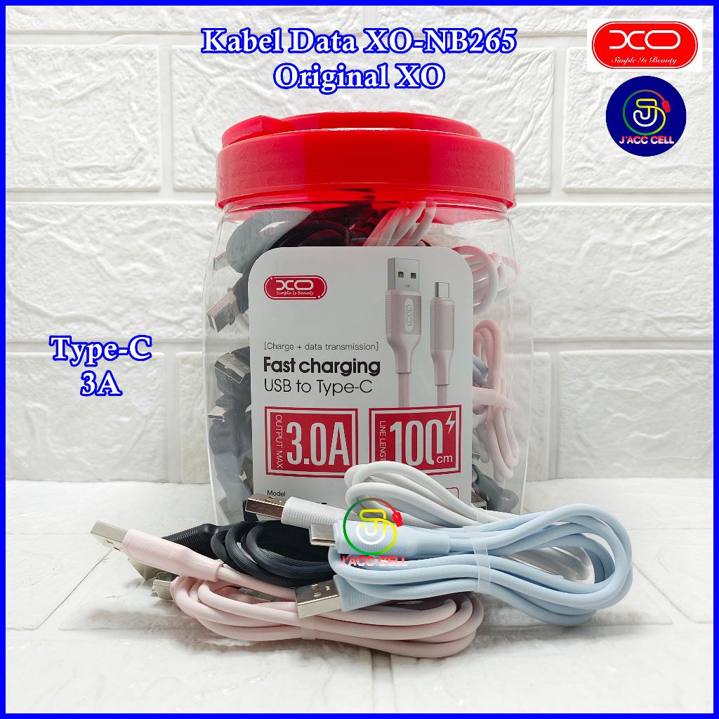 (Grosir) Kabel Data XO-NB212 / XO-NB265 Kabel Casan USB Type C 2.4A Fast Charging XO NB212 XO NB265 