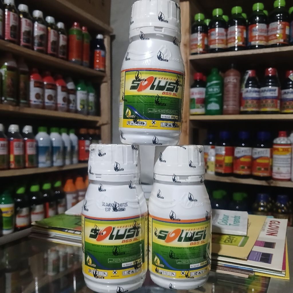 Herbisida SOLUSI 865 SL kemasan 200ml / campuran untuk segala jenis obat rumput / pembasmi obat rump
