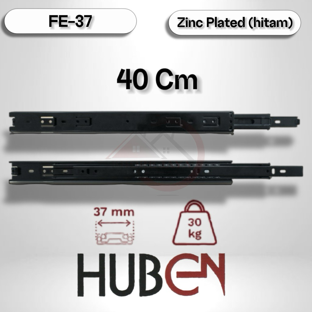 Rel Laci Full Extension FE-37 Double Track Huben 40 Cm