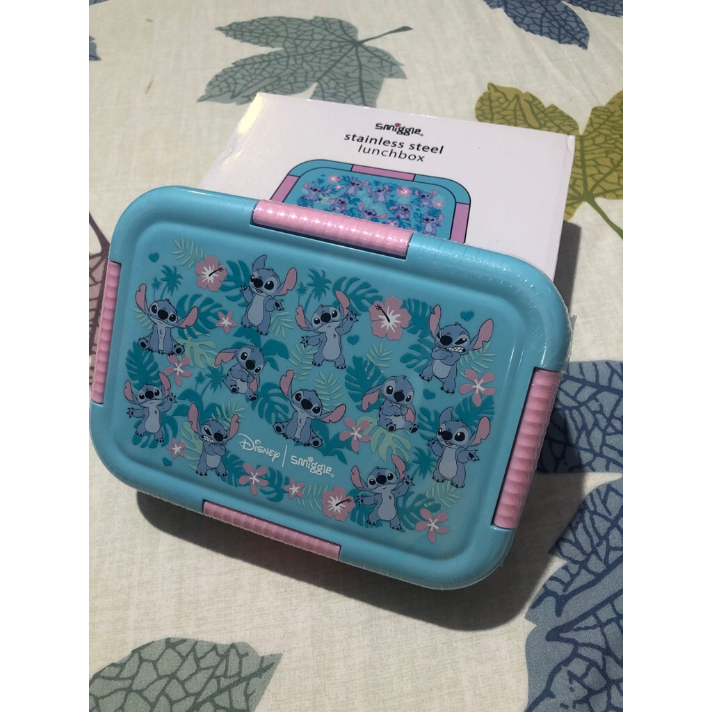 Smiggle STITCH Lunch Box SM442666 Stainless Steel Original