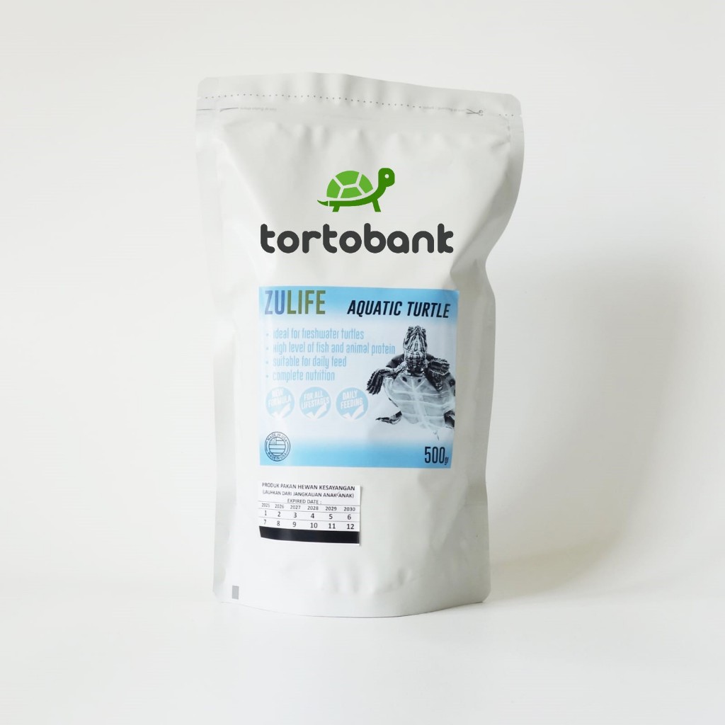 ZULIFE AQUATIC TURTLE DIET 500 GRAM - TURTLE FOOD - MAKANAN KURA AIR PELET KURA AIR - PELET KURA BRA