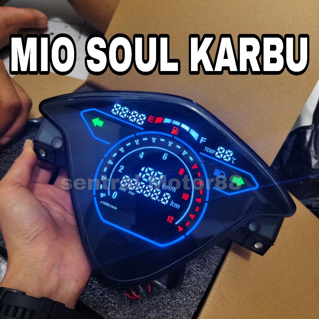 Spedometer Kilometer Digital Yamaha Mio Soul Karbu Tahun 2007-2012 Spedometer Digital Mio Soul Karbu