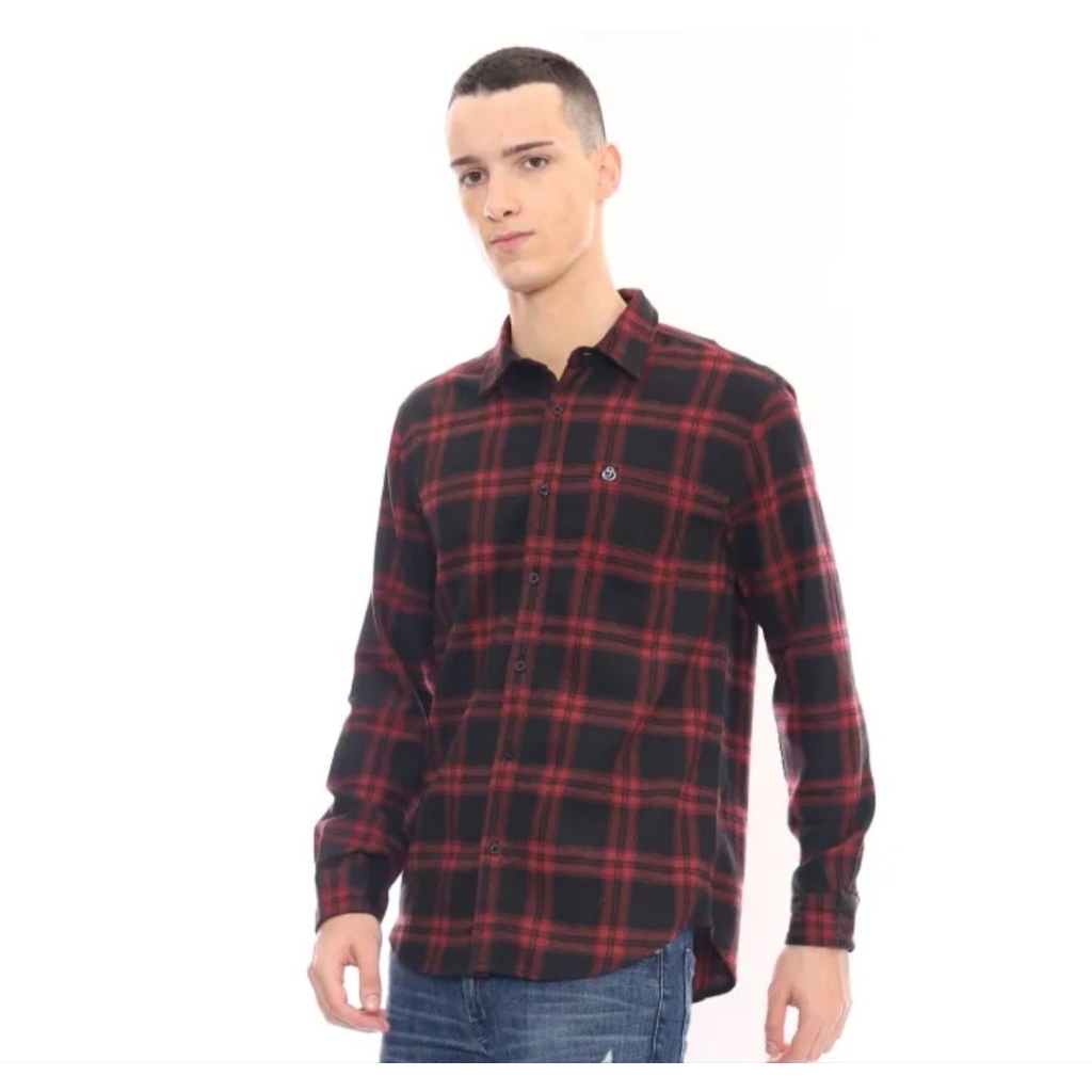 Kemeja Panjang Juice Ematic Sanctuary LS Red Flanel Original
